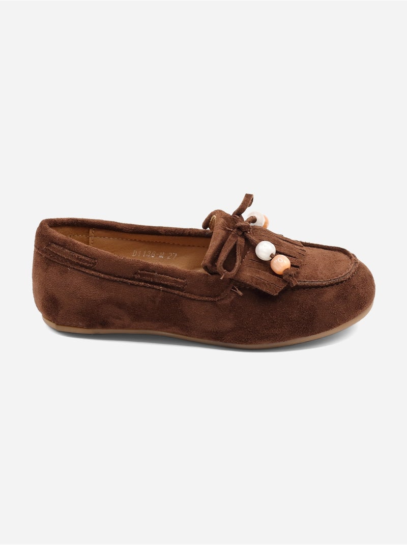 Mocasines con flecos Marrón - Kiabi