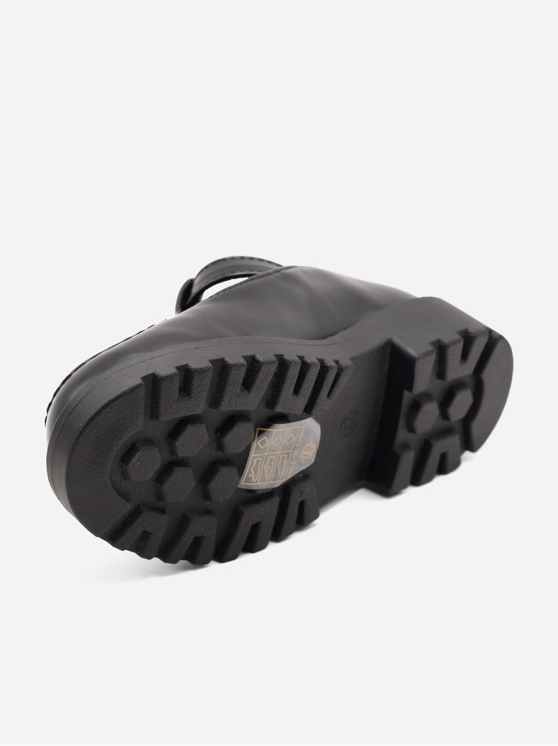 Mocasines con hebilla Negro mate - Kiabi