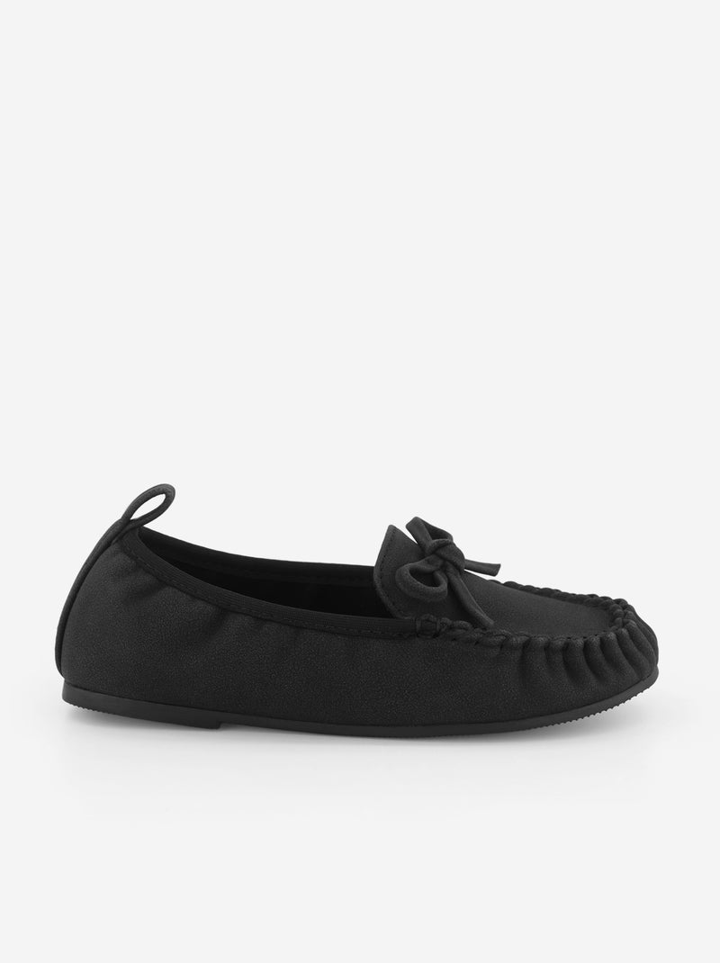 Mocasines con lazo Negro - Kiabi