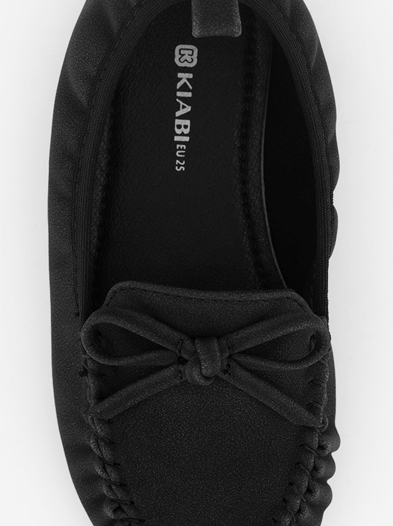 Mocasines con lazo Negro - Kiabi