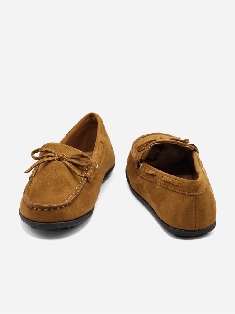 Mocasines con lazos Camel - Kiabi