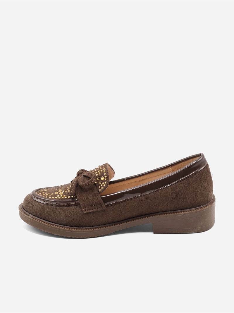 Mocasines con lazos Marrón - Kiabi
