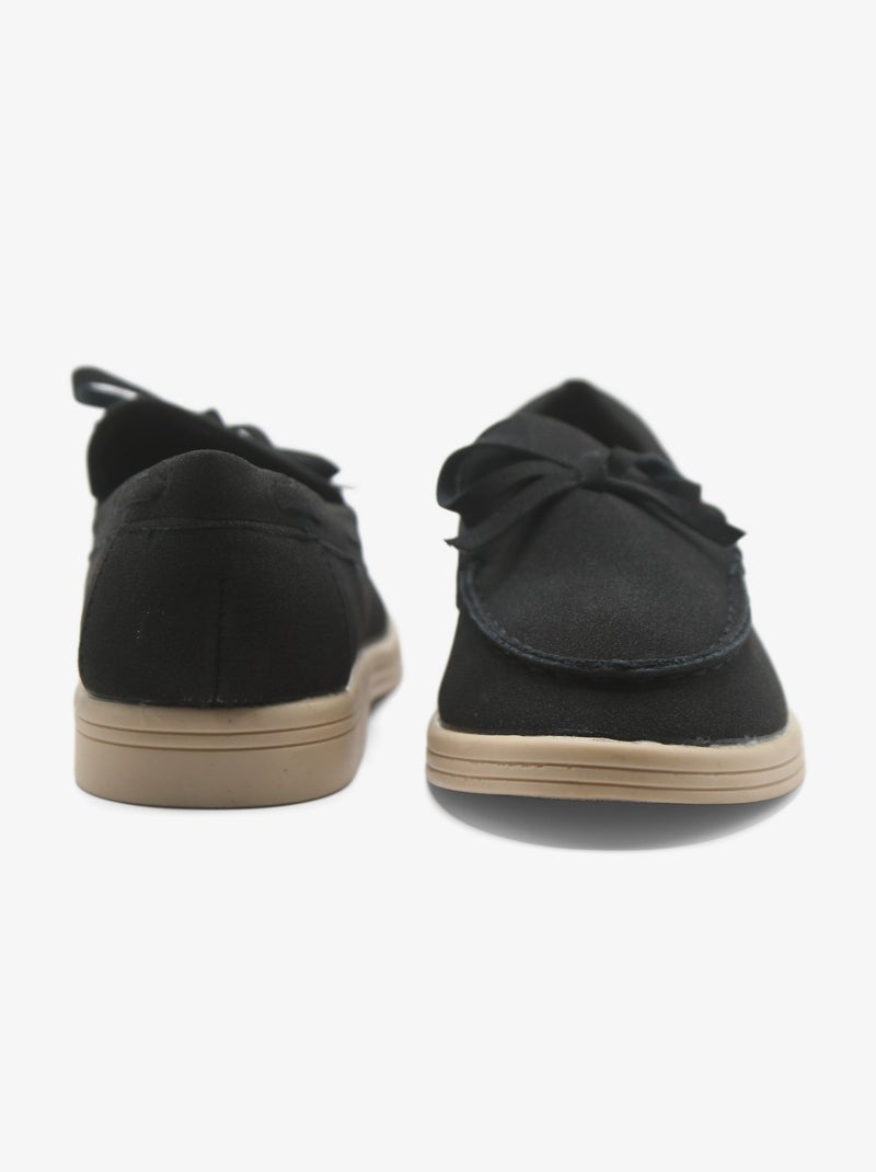 Mocasines con lazos Negro - Kiabi