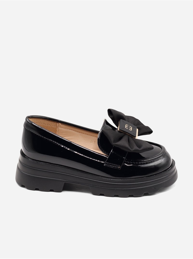 Mocasines con lazos Negro - Kiabi