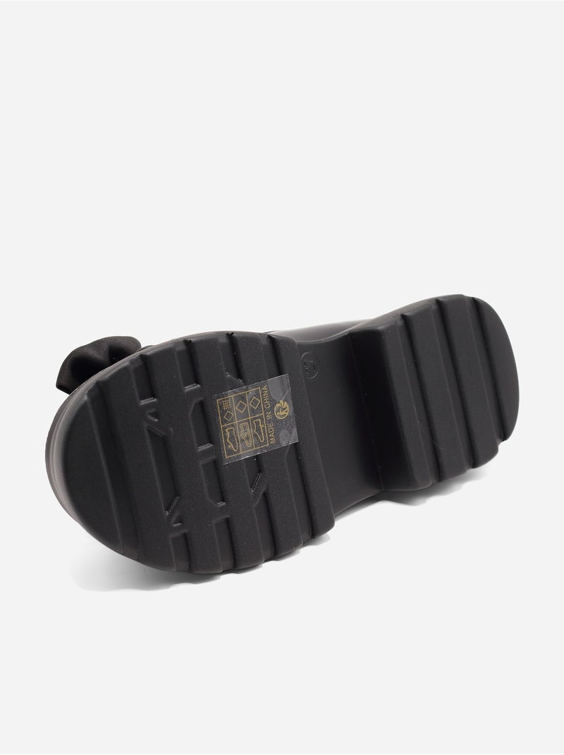 Mocasines con lazos Negro - Kiabi