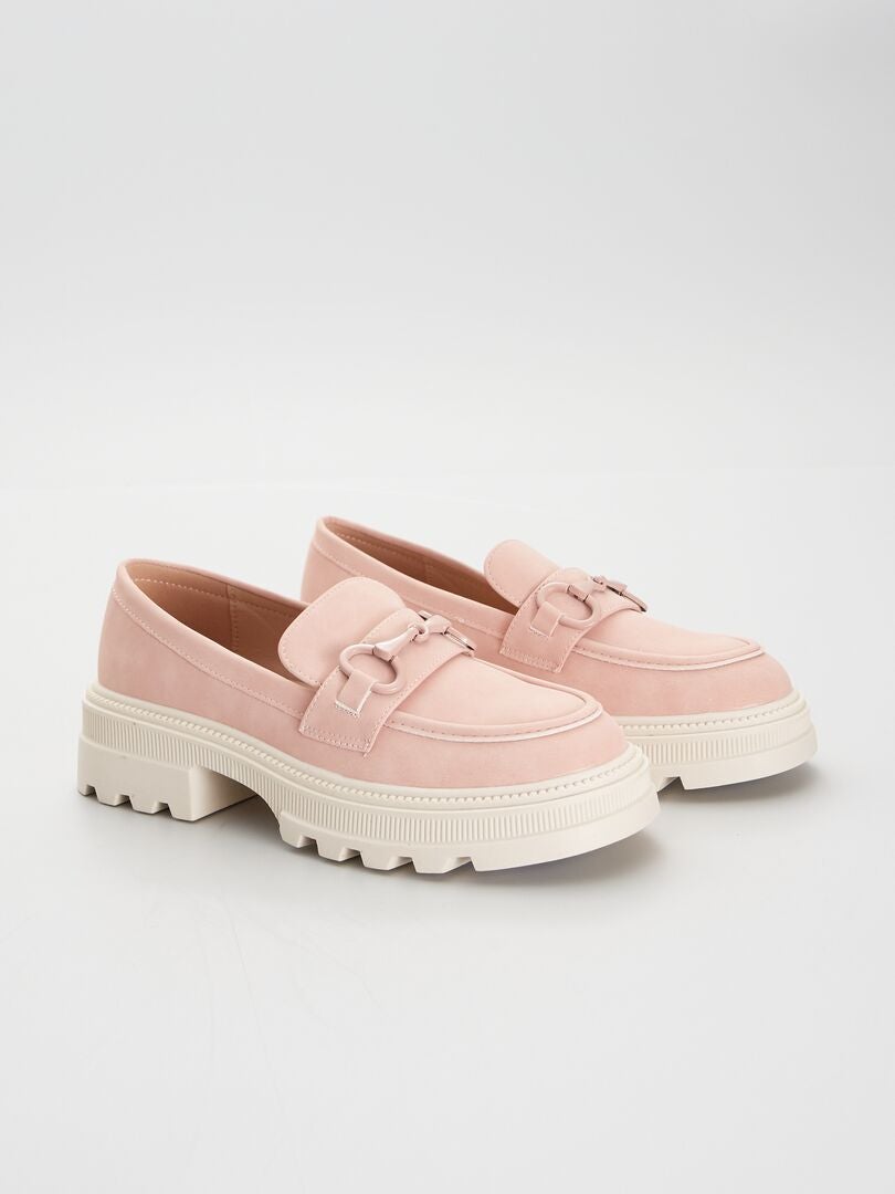Sneakers Diseño único Zapatillas Mujer Anekke - Rosa Y Tweed Con Suela Dentada Zapatillas Suela Dentada