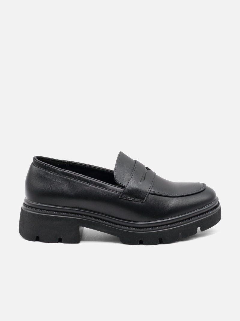 Mocasines con suela gruesa Negro - Kiabi