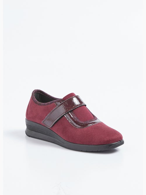 Mocasines con velcro elástico, ancho cómodo, entrelazados. - Afibel - Kiabi
