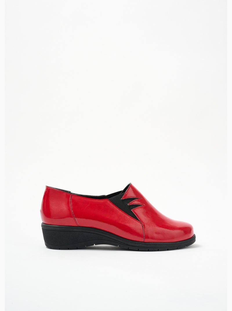 Mocasines confort elásticos - Afibel Rojo - Kiabi