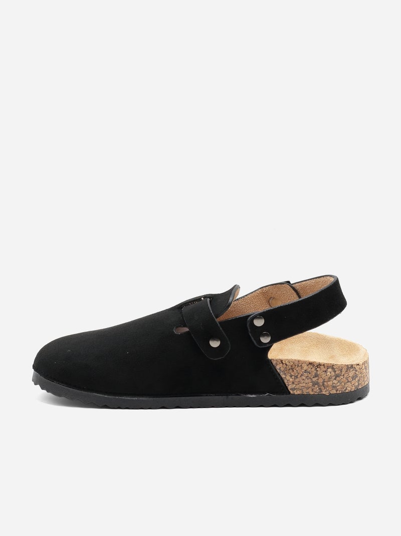 Mocasines correa cruzada Negro - Kiabi