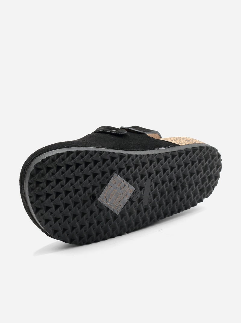 Mocasines correa cruzada Negro - Kiabi