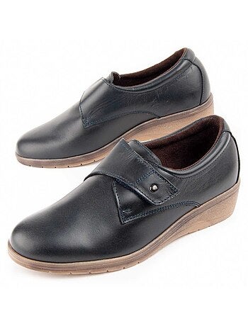 Mocasines Cuña Cuero Purapiel