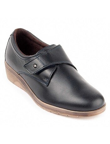 Mocasines Cuña Cuero Purapiel