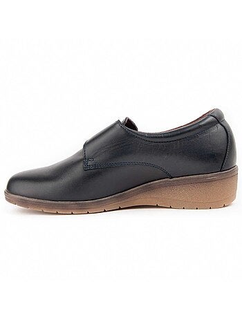 Mocasines Cuña Cuero Purapiel