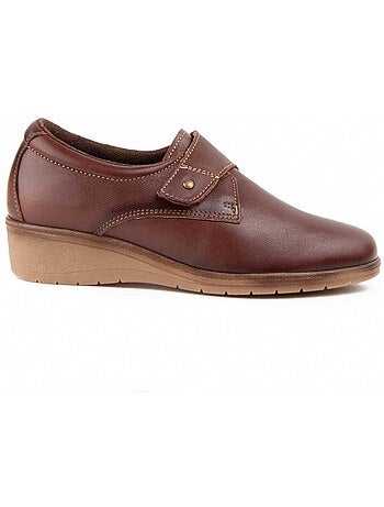 Mocasines Cuña Cuero Purapiel