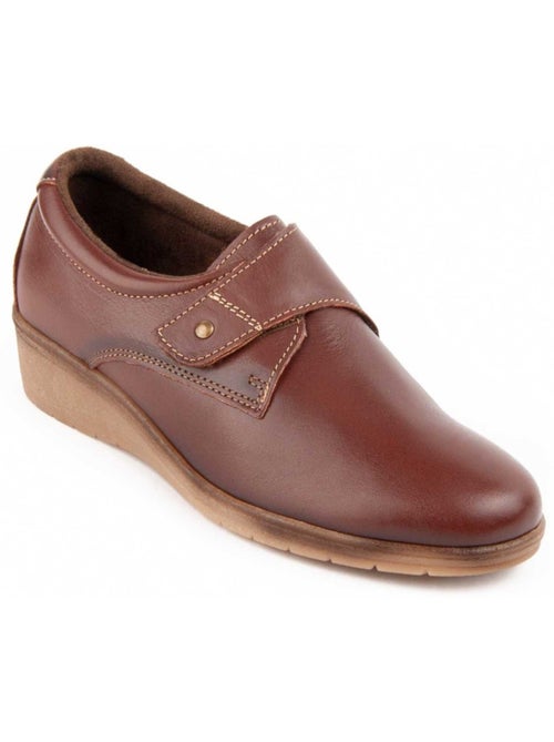 Mocasines Cuña Cuero Purapiel - Kiabi