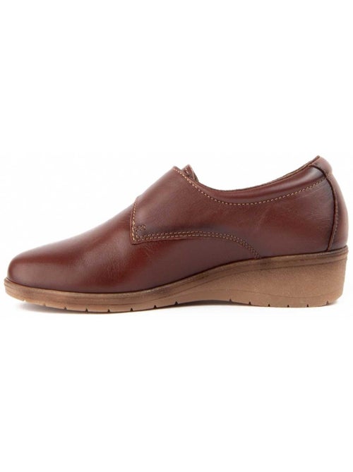 Mocasines Cuña Cuero Purapiel - Kiabi