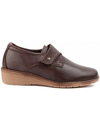 Mocasines Cuña Cuero Purapiel