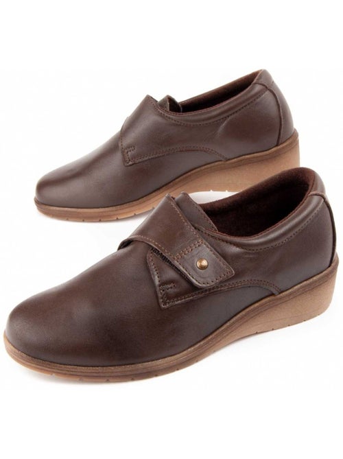 Mocasines Cuña Cuero Purapiel - Kiabi
