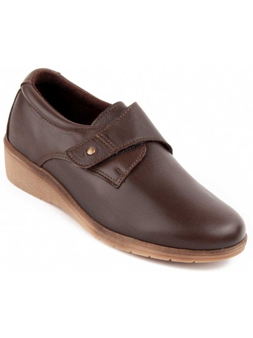 Mocasines Cuña Cuero Purapiel - Kiabi