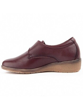 Mocasines Cuña Cuero Purapiel
