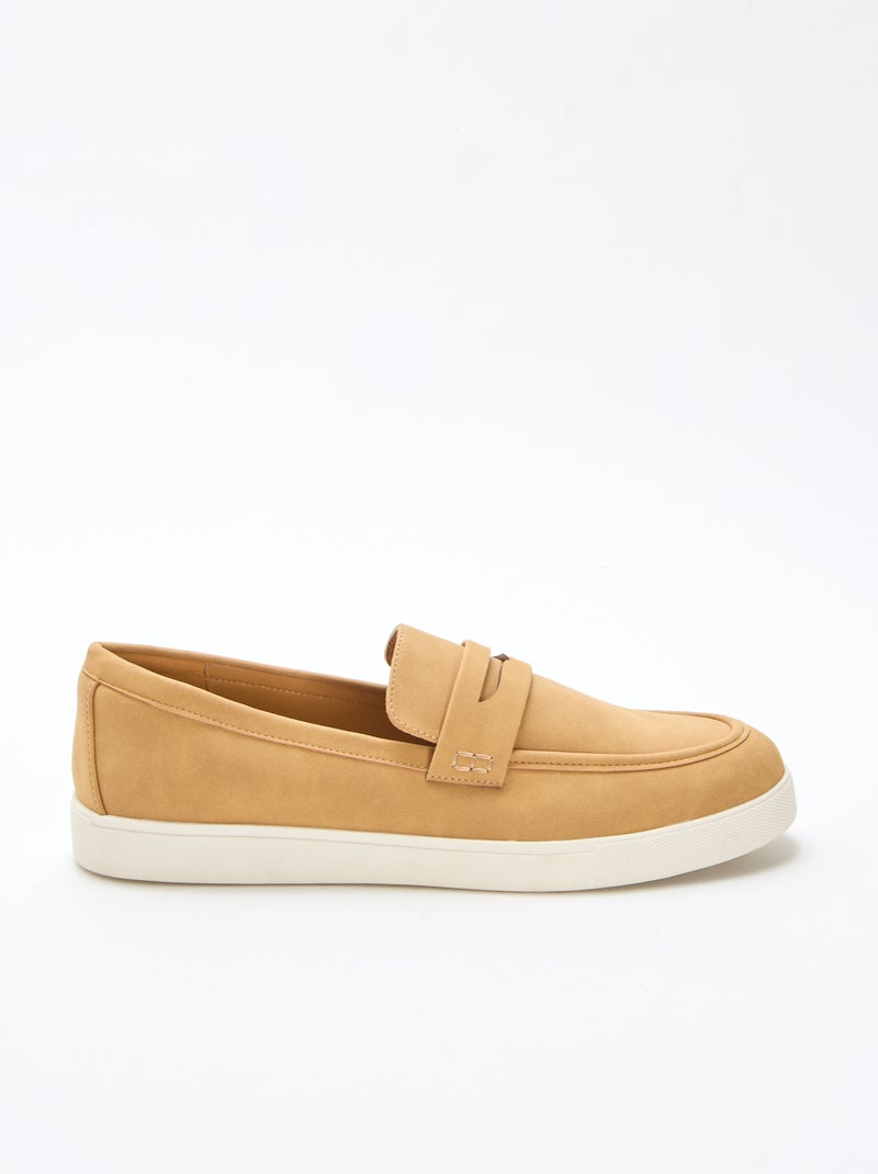 Mocasines de ante sintético Marron - Kiabi