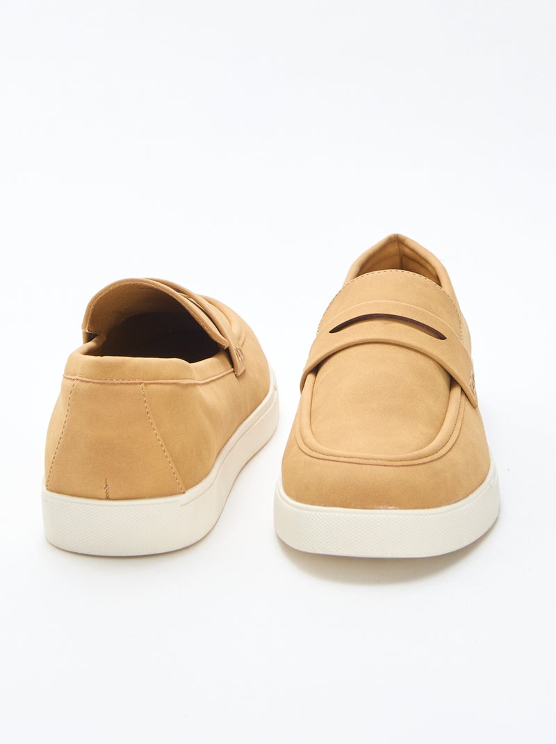 Mocasines de ante sintético Marron - Kiabi