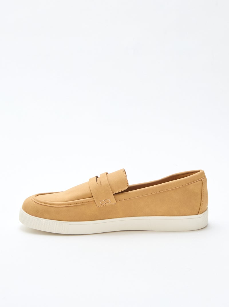 Mocasines de ante sintético Marron - Kiabi