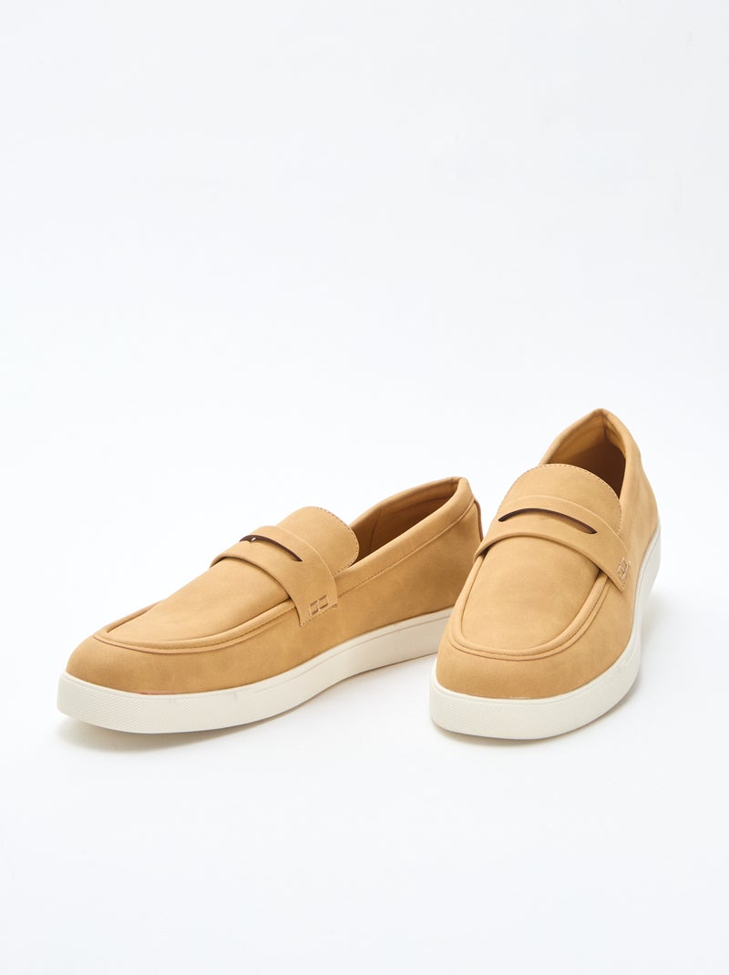 Mocasines de ante sintético Marron - Kiabi