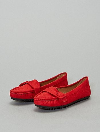Mocasines de antelina con hebillas - Kiabi