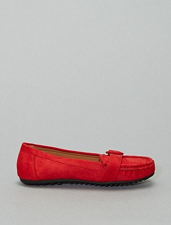 Mocasines de antelina con hebillas - Kiabi