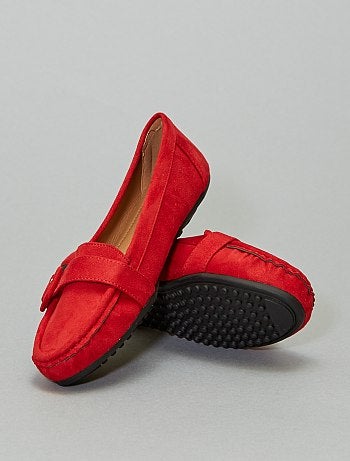 Mocasines de antelina con hebillas - Kiabi