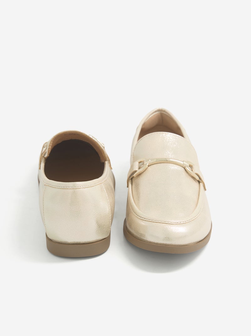 Mocasines de charol Amarillo - Kiabi