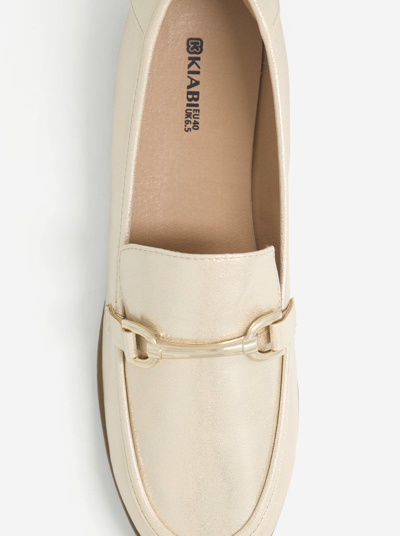 Mocasines de charol Amarillo - Kiabi