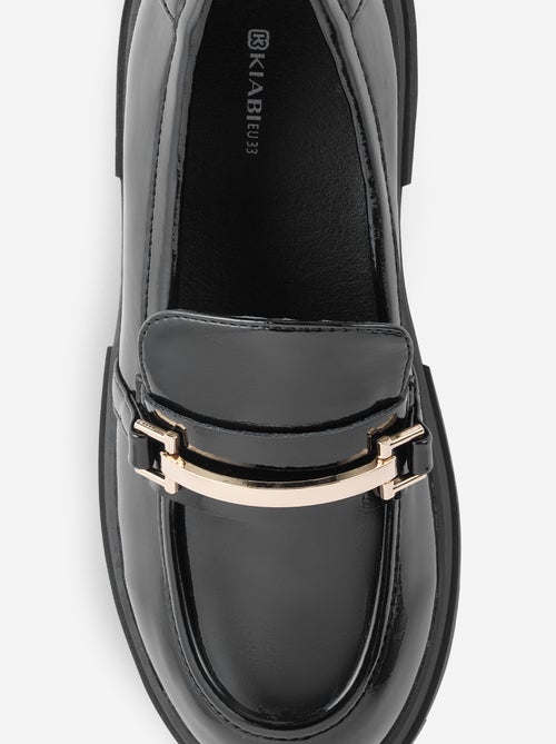 Mocasines de charol con suelas dentadas - Kiabi