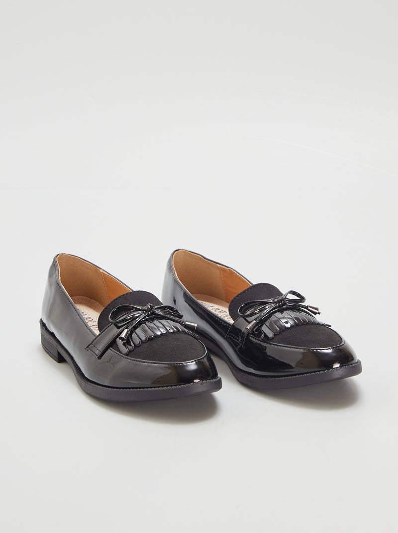 Mocasines de charol NEGRO - Kiabi