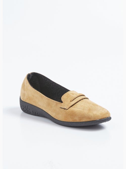 Mocasines de cuña de piel de ante suave - Afibel - Kiabi Mocasines de cuña de piel de ante suave - Afibel - Kiabi