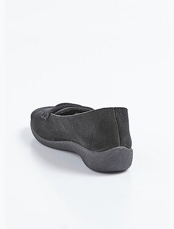 Mocasines de cuña de piel de ante suave - Afibel