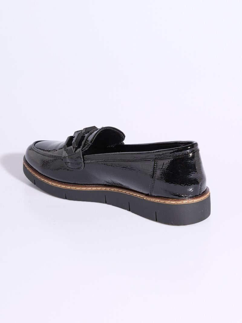 Mocasines de cuña estilo rock - AFIBEL Negro - Kiabi