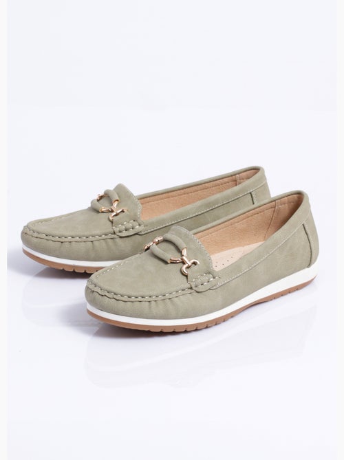 Mocasines de cuña suave, ancho cómodo. - Afibel - Kiabi