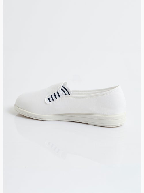 Mocasines de lona ancho confort - Afibel - Kiabi