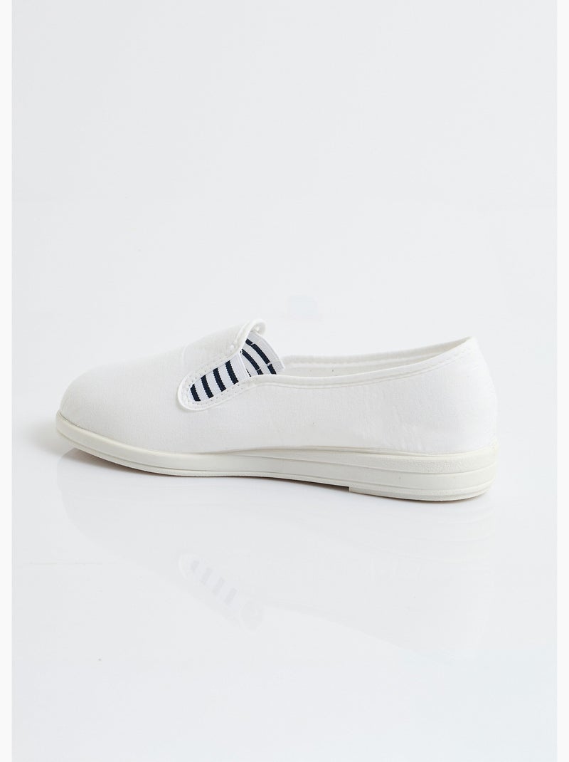 Mocasines de lona ancho confort - Afibel Rojo - Kiabi