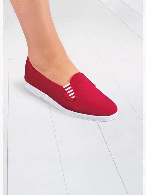 Mocasines de lona ancho confort - Afibel - Kiabi