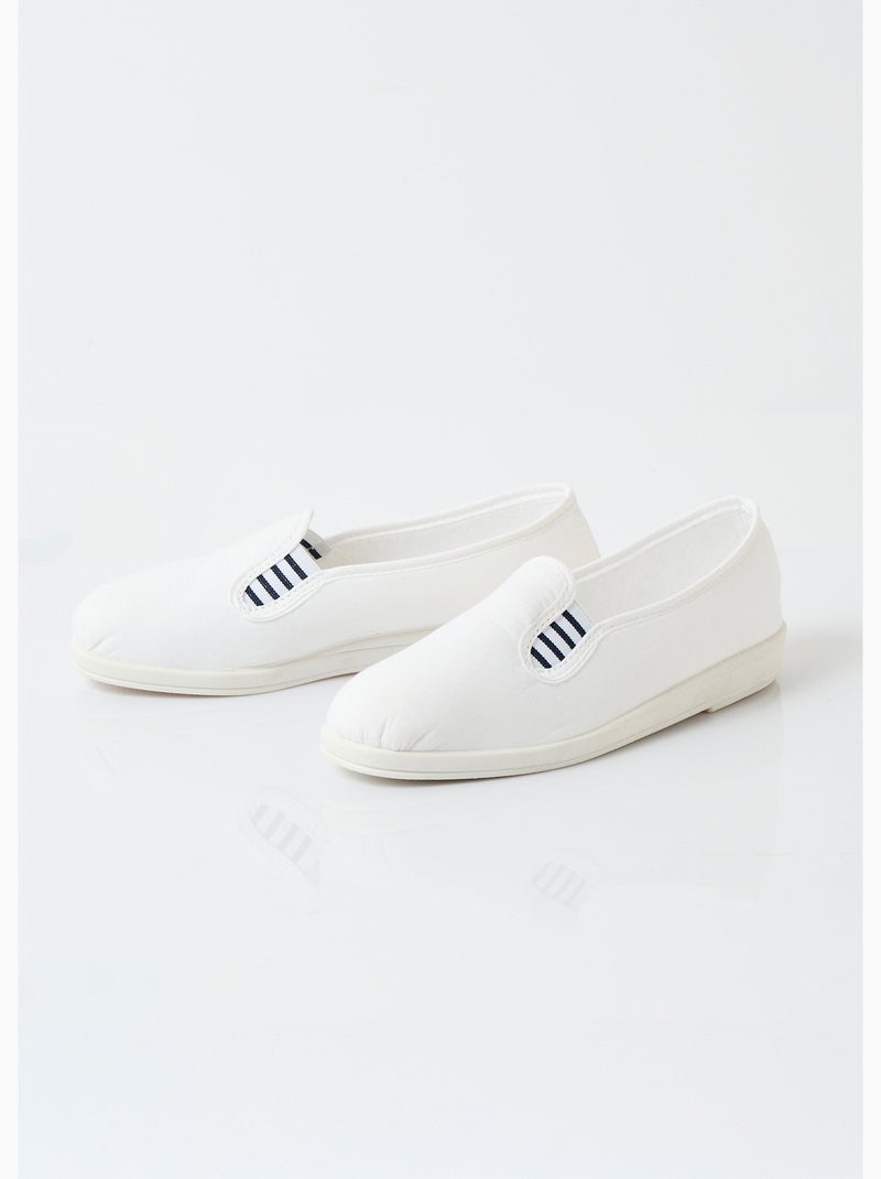 Mocasines de lona ancho confort - Afibel Rojo - Kiabi
