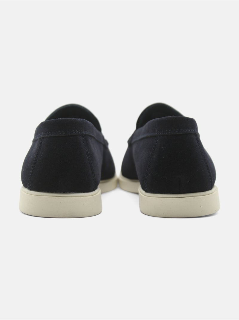 Mocasines de piel - Uomo Azul oscuro - Kiabi