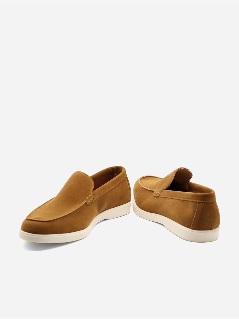 Mocasines de piel - Uomo Camel - Kiabi