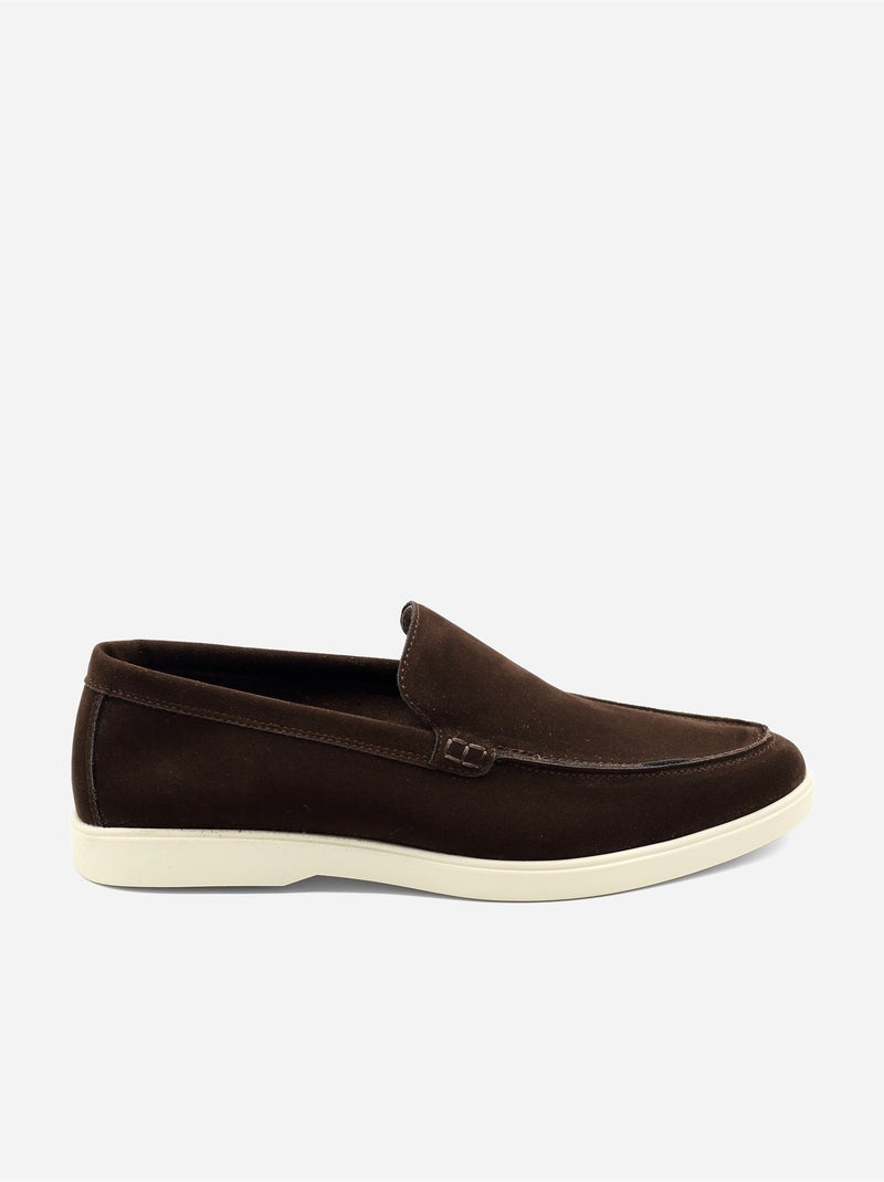 Mocasines de piel - Uomo Marrón oscuro - Kiabi