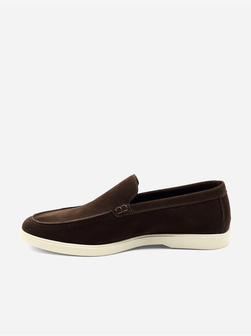 Mocasines de piel - Uomo Marrón oscuro - Kiabi