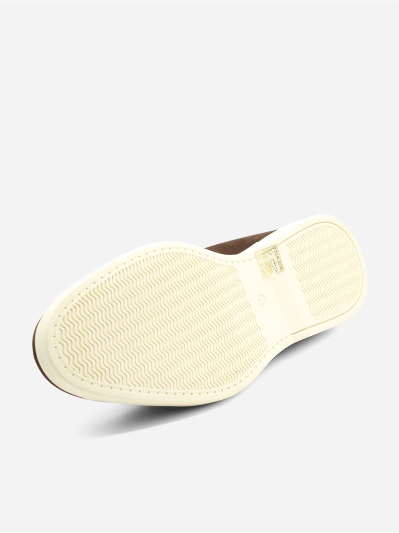 Mocasines de piel - Uomo Marrón oscuro - Kiabi