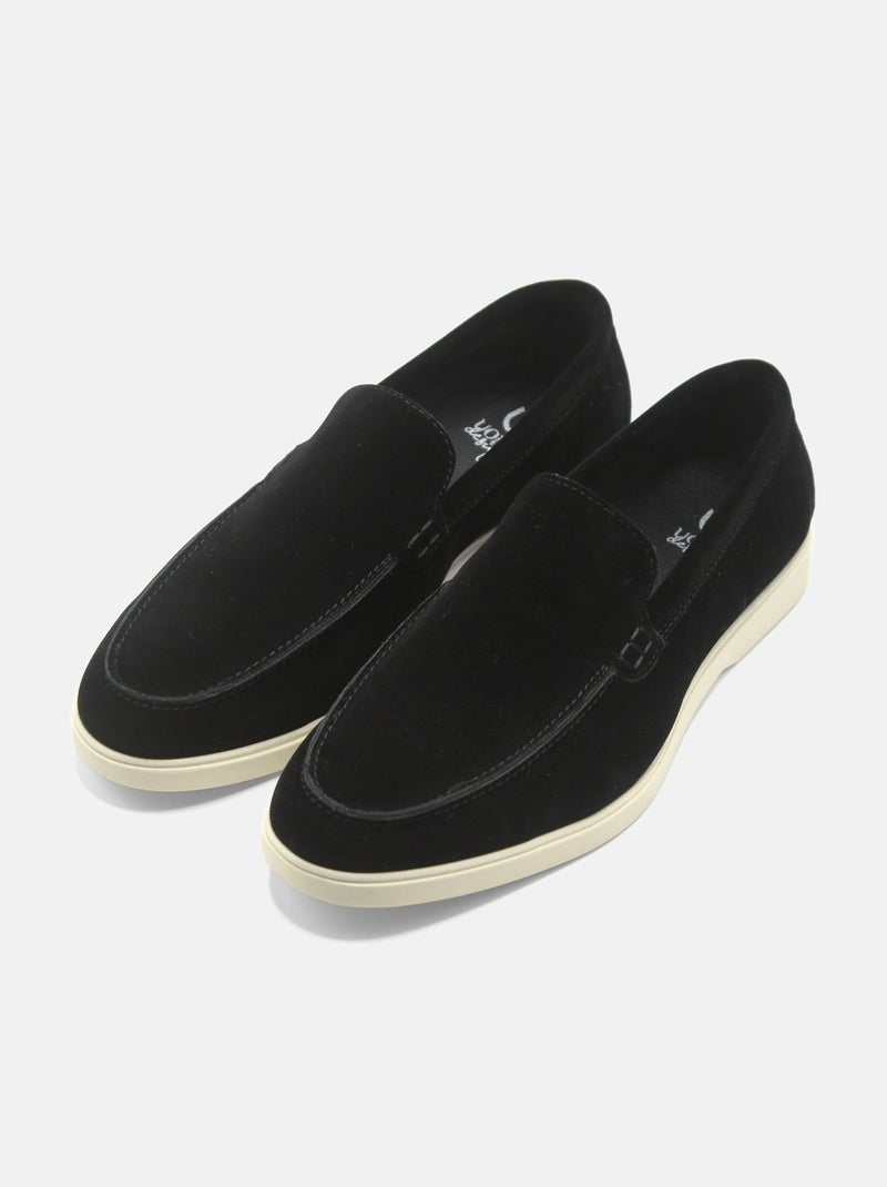 Mocasines de piel - Uomo Negro - Kiabi